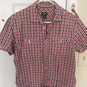Medium H&M Plaid Short Sleeve Shirt